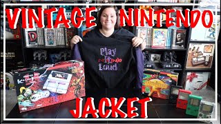RARE VINTAGE NINTENDO JACKET - PLAY IT LOUD - SNES and GAMEBOY!