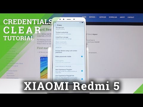 How to Clear Credentials in XIAOMI Redmi 5 - Remove Certificates