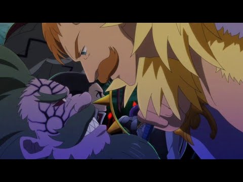 Los 7 pecados capitales - Cusack, Chandler y Zeldris vs Merlín, Ludociel y Escanor HD (2021)