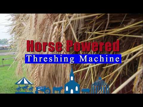 Franklin County Fair's  Horse Powered Threshing Machine