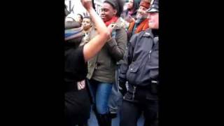 2  Soul Train Line Flash Mob in Memory of Don Cornelius, Times Square NY 2/4/2012