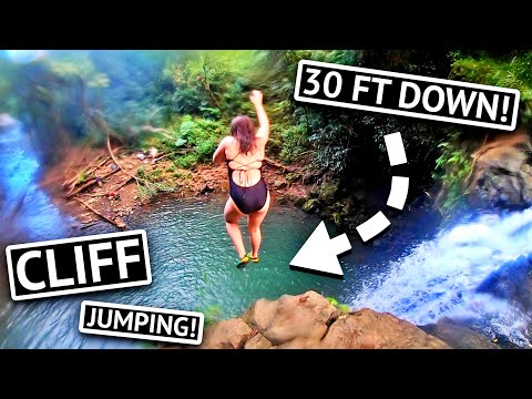 CLIFF JUMPING HAWAII WATERFALL!!! (Lahaina before the fire 😢)