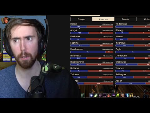 Asmongold talks about the PROBLEM with realmpop Alliance vs Horde on classic