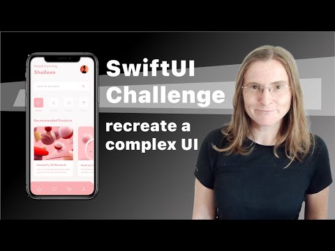 SwiftUI challenge: Recreate a complex UI from a Dribble design example - reusable styling