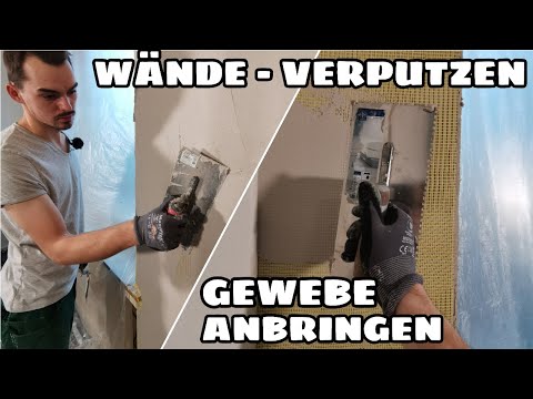 Wände Verputzen & Armierungsgewebe Anbringen - Das solltest du beachten | 4K