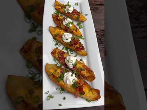 Loaded Potato Skins | Chef Alden B #flychefaldenb #foodie #recipe #appetizer