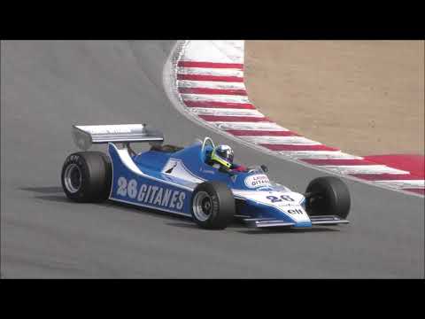 Ligier JS11 screaming Cosworth DFV ex-Jacques Lafitte driven hard 2018 Monterey Reunion Formula 1 F1