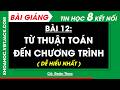 Bài 12. Từ thuật toán đến chương trình