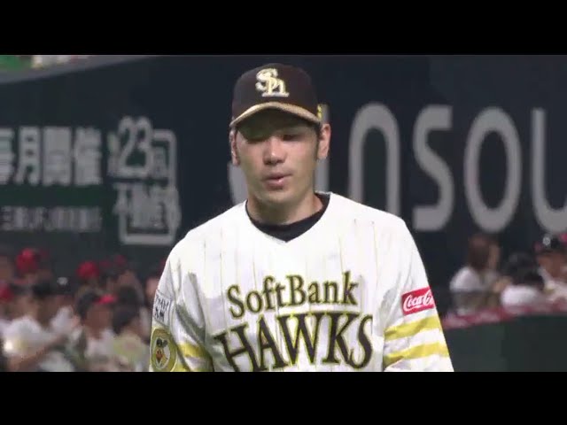 【6回表】ホークス・石川 冴え渡るパワーカーブで3者連続三振!! 2018/7/17 H-L