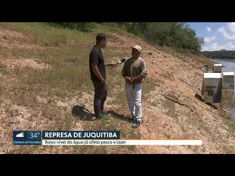 Baixo nível de água na Represa de Juquitiba preocupa moradores