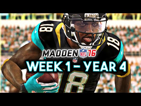 Madden 16 Jaguars Connected Franchise Year 4 - Week 1 vs Colts Ep.67