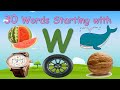 30 Words Starting with Letter W ||  Letter W words || Words that starts with W