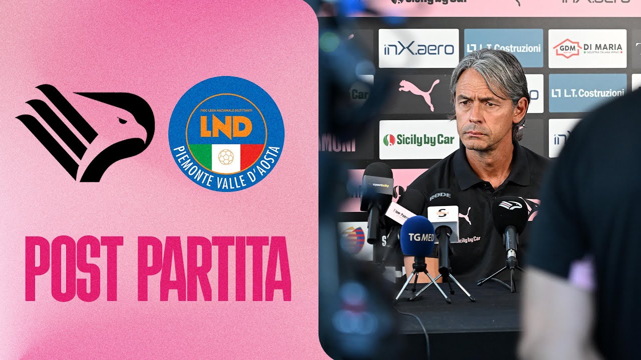 Palermo-Rappresentativa Valle d'Aosta 9-0: mister Inzaghi nel post-partita