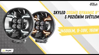 LED světlomet Skyled Dynamic 9x 9", s pozičním světlem, 9- 36V, 160W, 14500lm, ECE R10, R148, 149