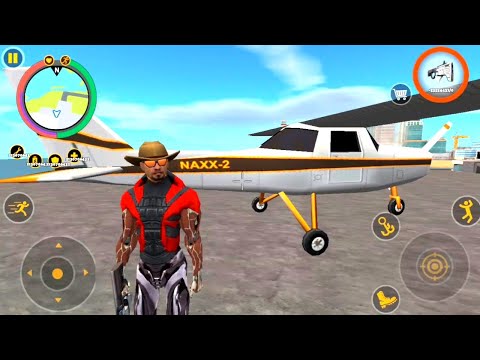 Rope hero 3 fighting games on | Airplane mission fighting all city | Android gameplay