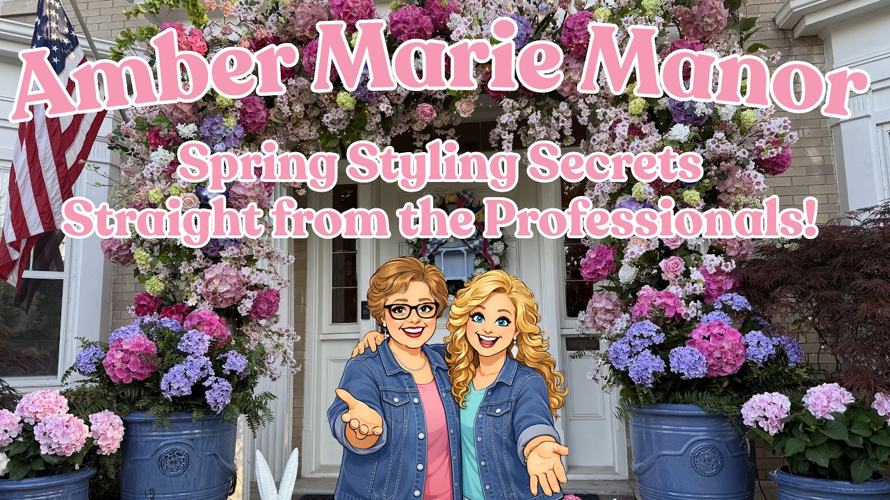 🌸 Spring Arch Transformation at Amber Marie Manor! 😍 Front Door Glow-Up You HAVE to See!