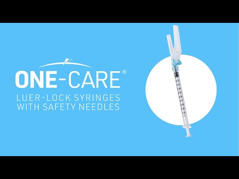MediVena ONE-CARE® LUER-LOCK Syringes with Safety Needles
