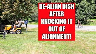 Align Satellite Dish Without a Meter After Hitting it!