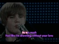 Justin Bieber - Overboard (Karaoke/HQ) 