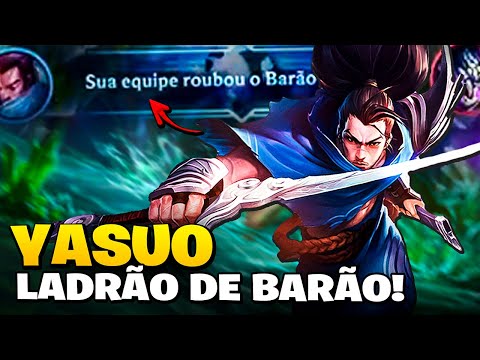 O FAMOSO YASUO LADRÃO DE BARÃO! | LoL Wild Rift
