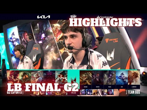 G2 vs BDS - Game 2 Highlights | Lower Final LEC Summer 2024 Playoffs | G2 Esports vs Team BDS G-2