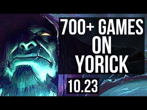 YORICK vs KAYLE (TOP) | 700+ games, Legendary, 10/2/3, 1.1M mastery | NA Master | v10.23