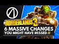 BORDERLANDS 3 | 6 MASSIVE CHANGES YOU MIGHT HAVE MISSED