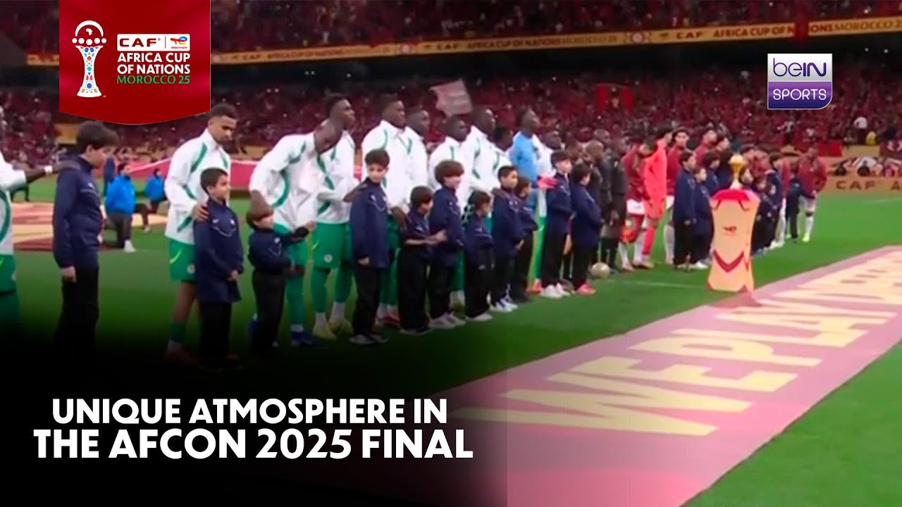 Senegal vs Morocco | Electrifying anthems as the grand trophy makes its entrance | AFOCN 2025