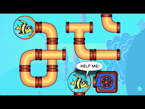 New save the fish game / New updated save  fish pull the pin mobile game / level 11953 - 11971