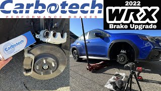 Download lagu Biggest problem are brakes on 2022 WRX. Front pad upgrade Carbotech AX6 5BA-VBH mp3