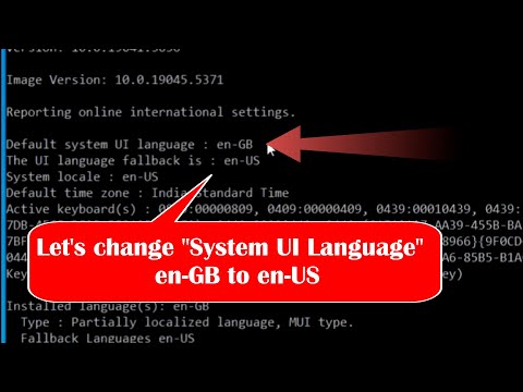 How to Change Default System UI Language in Windows | Step-by-Step Tutorial