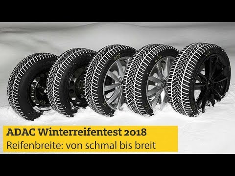 ADAC Test Reifenbreite 2018: Winterreifen von schmal bis breit I ADAC