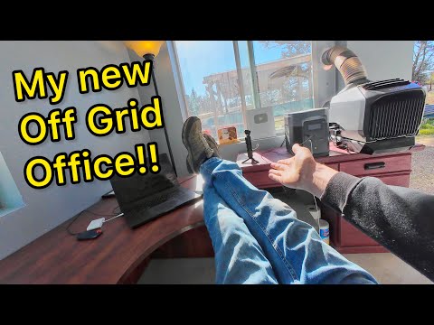 My off grid EcoFlow powered office!  And the new Alternator Generator!