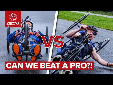 How Weak Are A Cyclist's Arms? | GCN Hand Cycling Challenge!