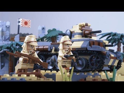 Lego War in the Pacific - Peleliu Airfield - WW2 stop motion