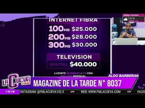 EL MAGAZINE DE LA TARDE - FM LA CUEVA 102.5 SALADAS