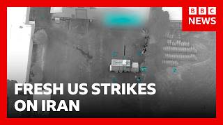 US launches fresh strikes as Iran closes Strait of Hormuz | BBC News