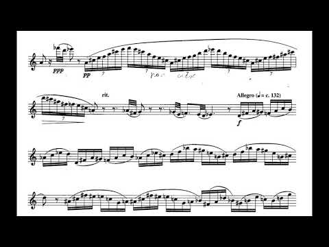 Lowell Liebermann - Soliloquy for Flute, Op. 44 (1993) [Score-Video]