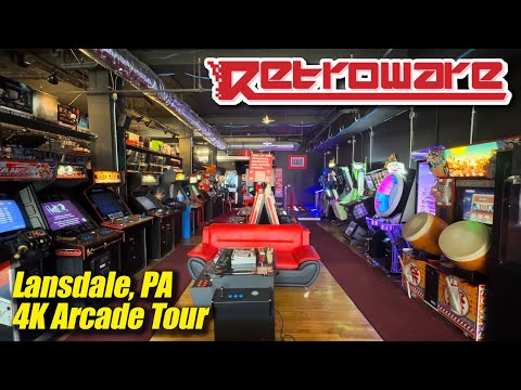 Retroware @ Classic Game Junkie (Lansdale PA), 4K arcade walkthrough & tour, December 2024