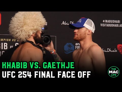 UFC 254 Khabib Nurmagomedov vs. Justin Gaethje Final Face Off