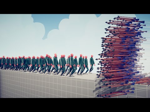 100 SQUID GAME PLAYERS vs EVERY GOD - Totally Accurate Battle Simulator TABS