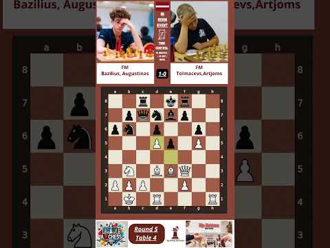 ♟️(FM) Bazilius, Augustinas 1-0 (FM) Tolmacevs,Artjoms