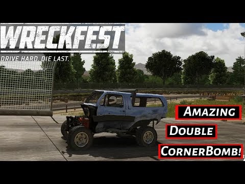 Amazing double cornerbomb crash! Wreckfest Ep45 online multiplayer PC - Xbox - PS4