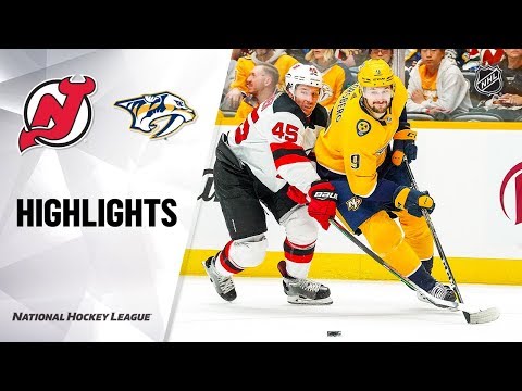 NHL Highlights | Devils @ Predators 12/07/19