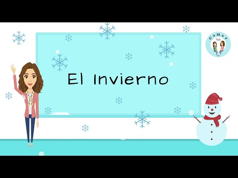Vocabulario del invierno/Spanish for kids/ GaMar Talk/ Winter vocabulary in Spanish