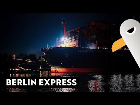 BERLIN EXPRESS: Grösstes deutsches Containerschiff verlässt Hamburg ⚓️ Shipspotting Bubendey Ufer
