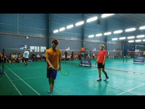 Badminton FINAL LSJ 3 Men's Double Open - Aidil Azman / Firdaus Azman Vs Lau Yi Sheng / Lee Yi Bo