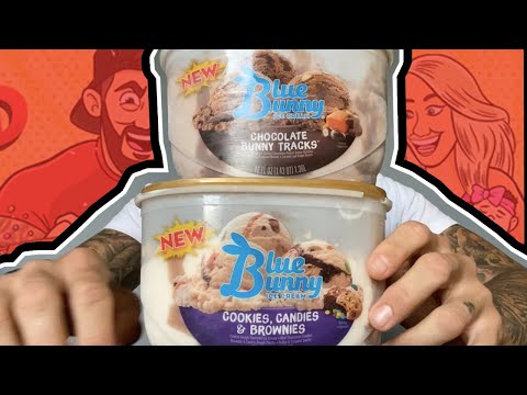 Ice Cream Review: Blue Bunny's Cookies, Candies, & Brownies and Chocolate Bunny Tracks!