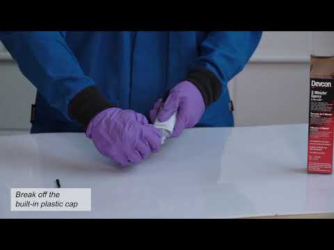 How to use Devcon adhesives