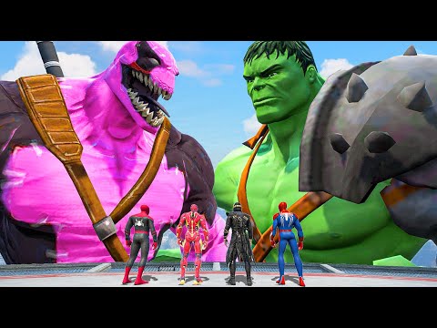 The Hulk SMASH | Black Pink Venompool vs Hulk x Spiderman x Iron Man  - What If